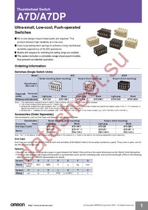 A7D-2M-1 datasheet  